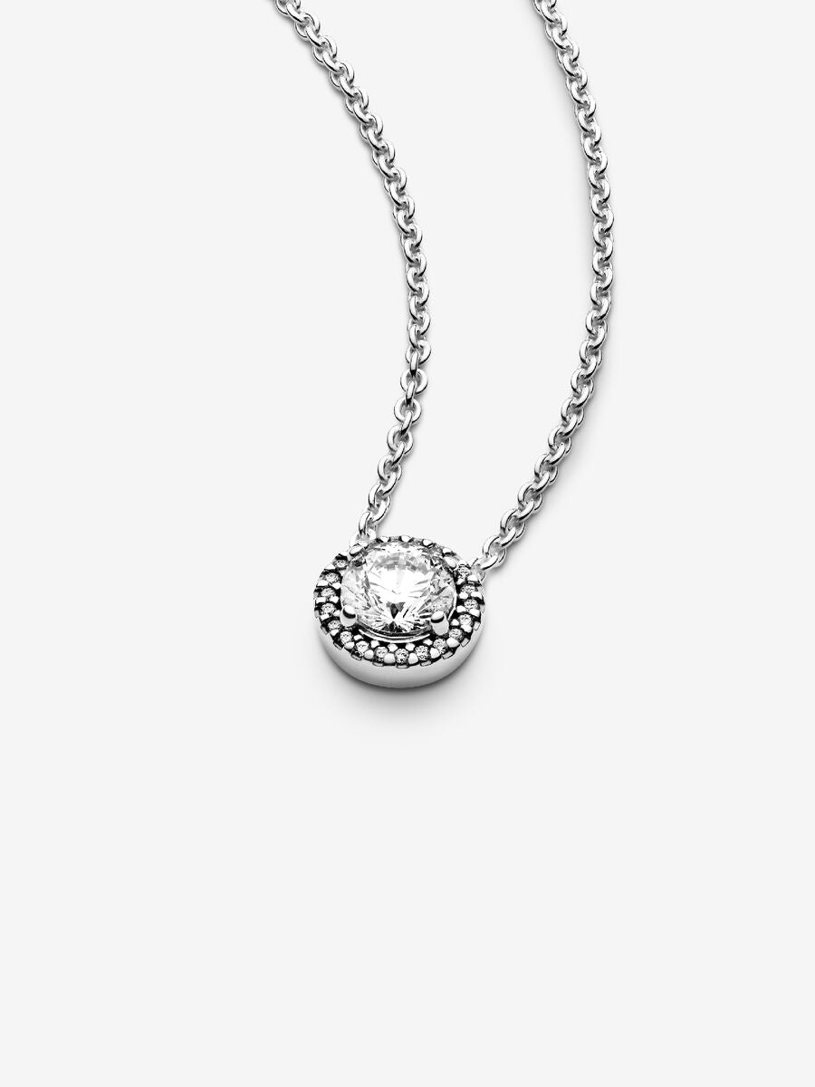 Collier Halo scintillant rond