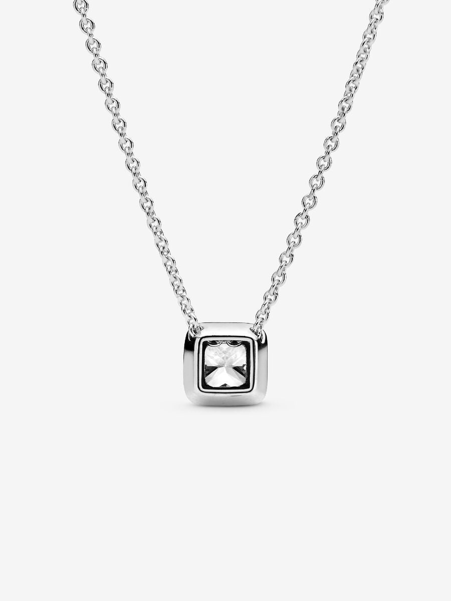 Collier Halo carré scintillant