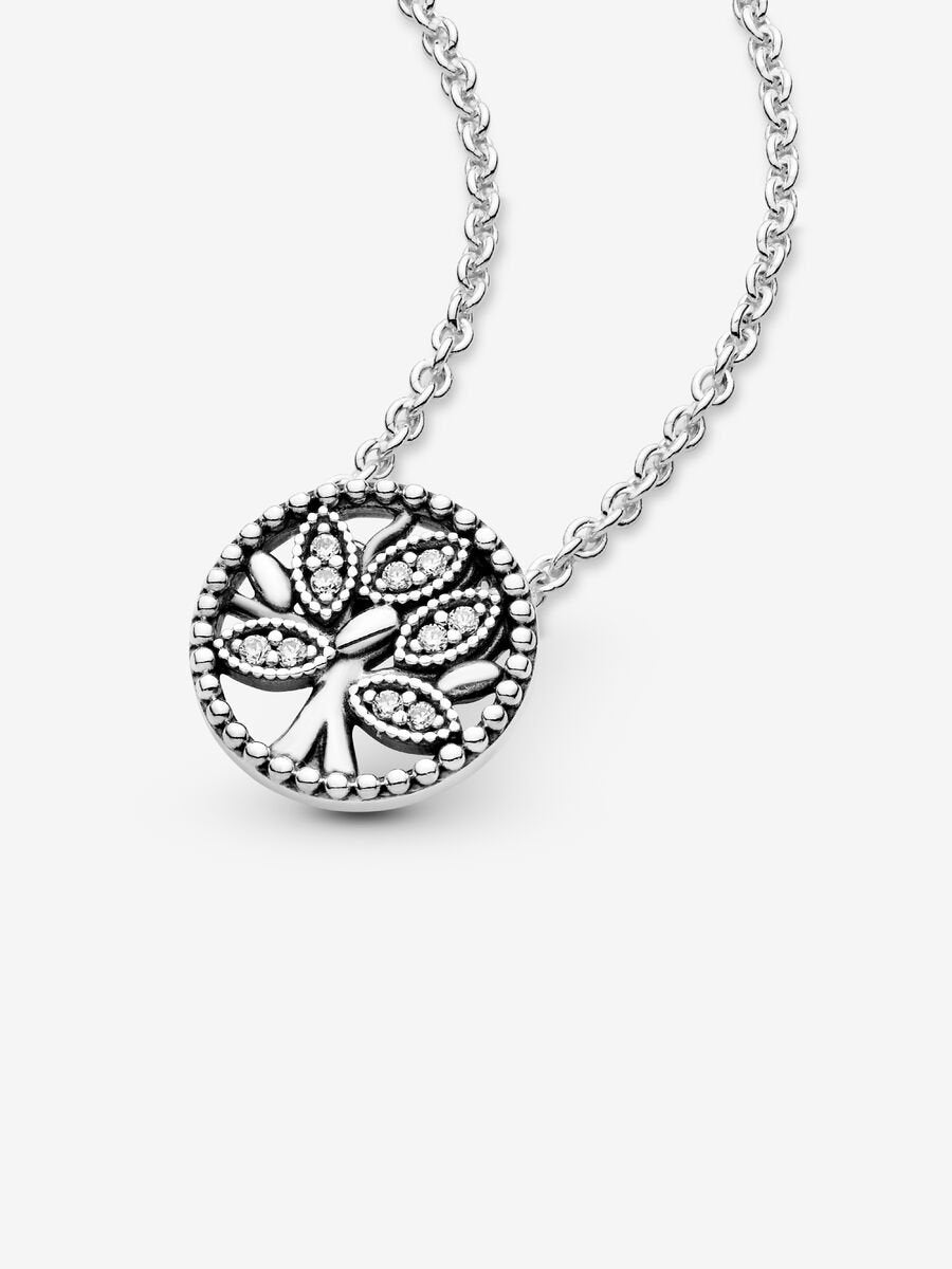Collier Arbre généalogique scintillant