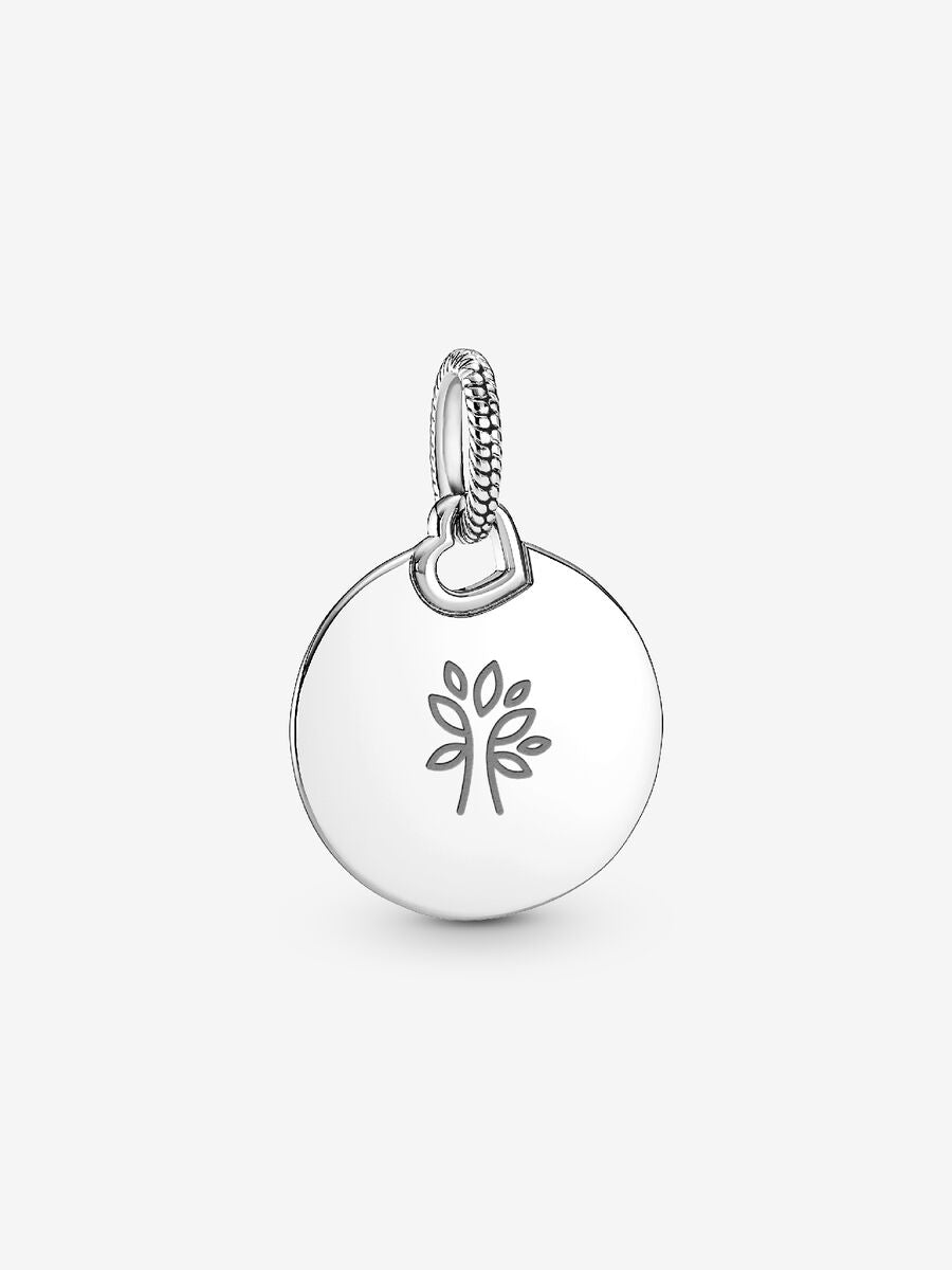 Pendentif Étiquette ronde à graver