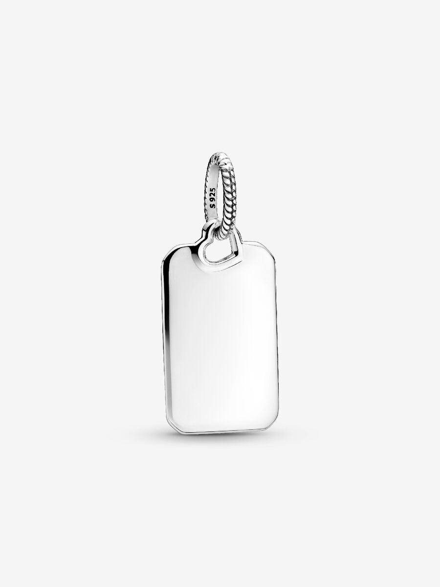 Pendentif Étiquette rectangulaire à graver