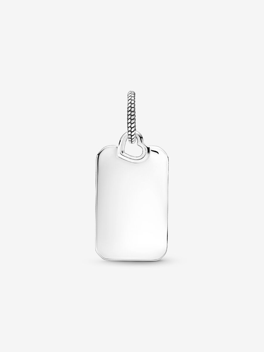 Pendentif Étiquette rectangulaire à graver