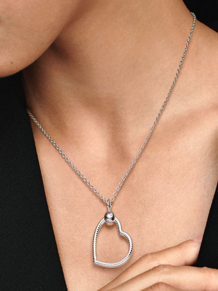 Pendentif en « O » en forme de cœur Pandora Moments