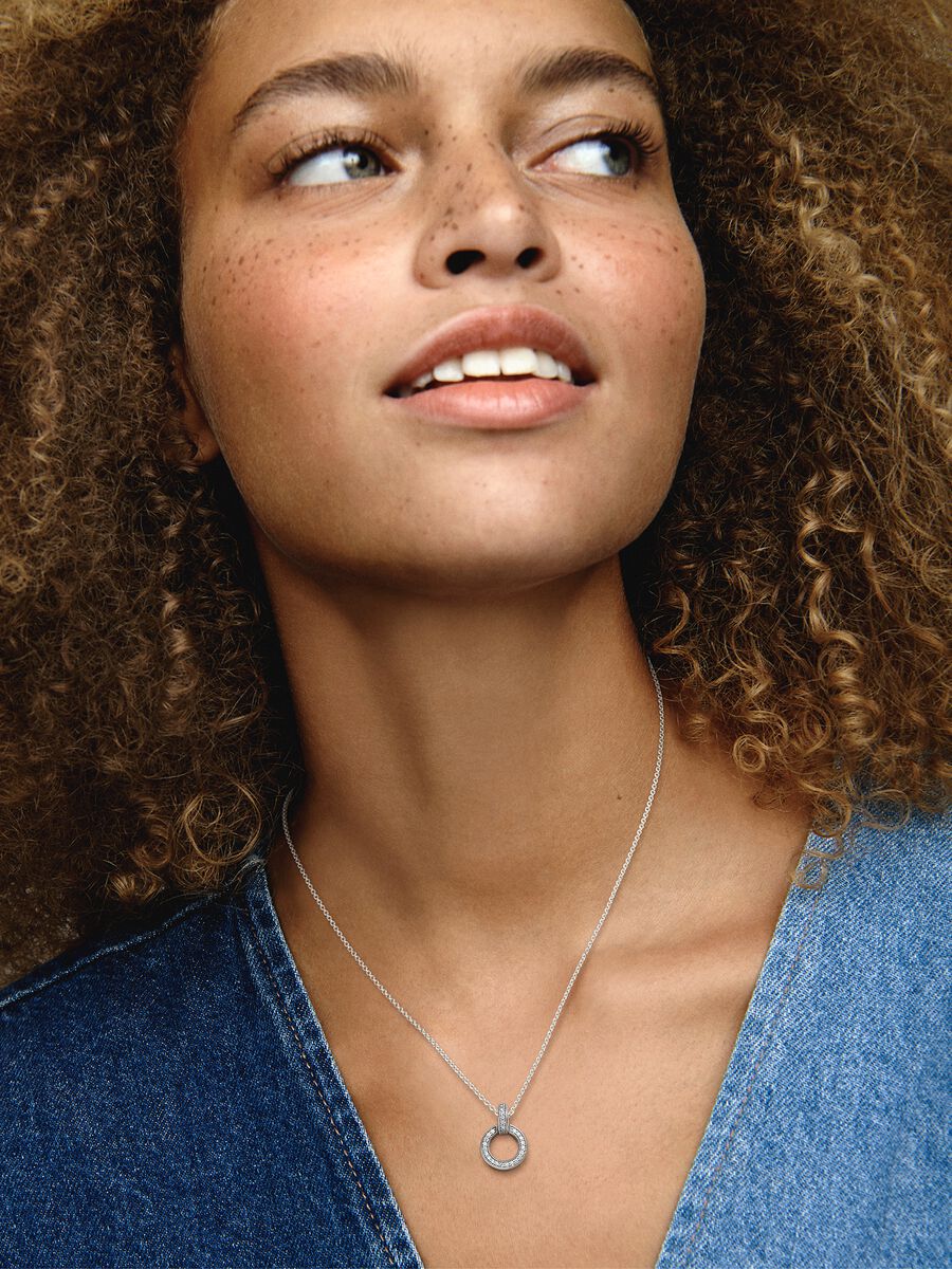 Collier Pendentif double cercle