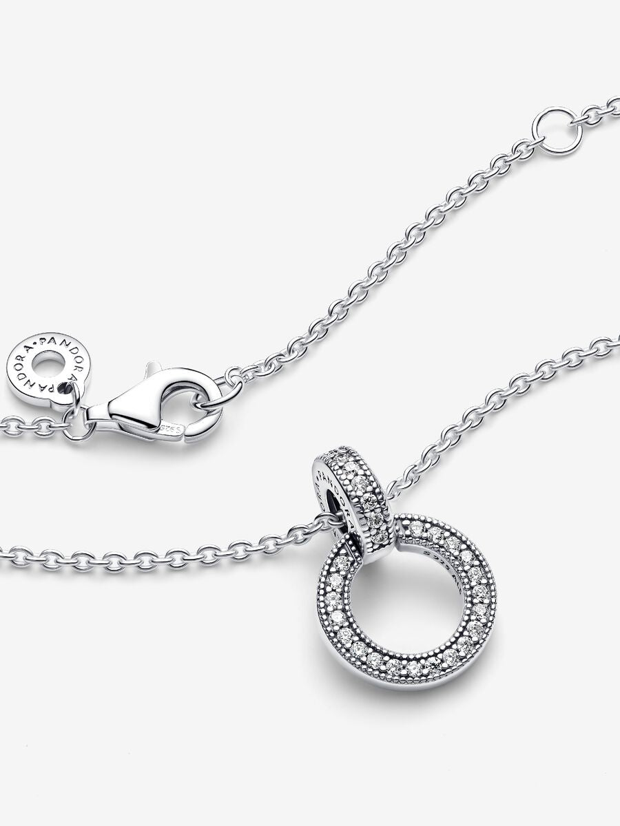 Collier Pendentif double cercle