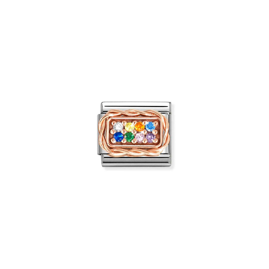 Charm Rainbow - Or Rose 9K