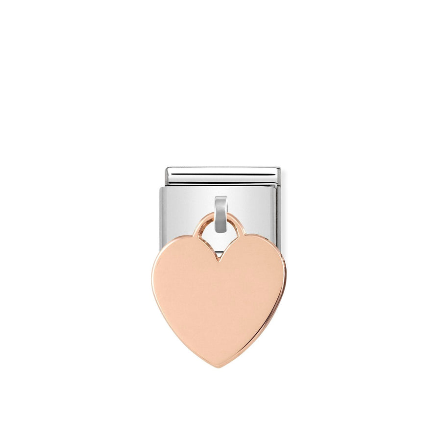 Charm Pendant Cœur - Or Rose 9K