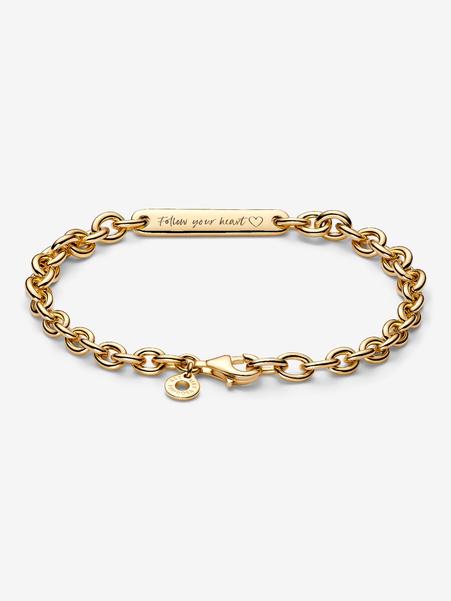 Bracelet lien avec barre à graver
