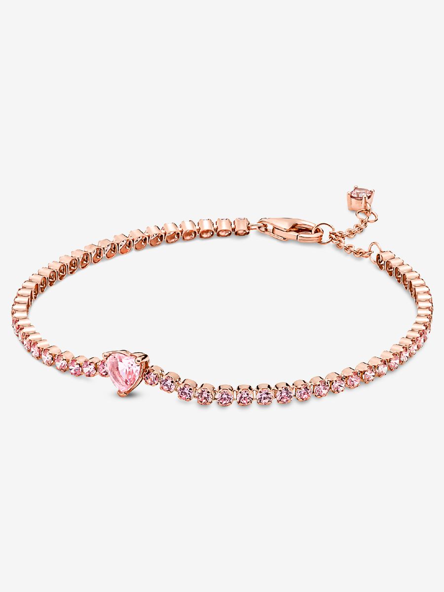 Bracelet tennis Cœur scintillant