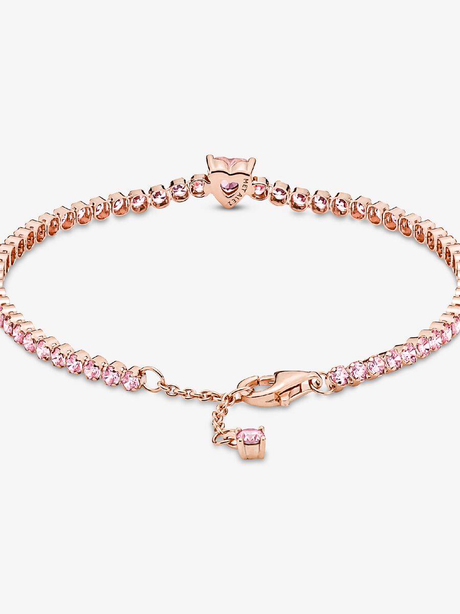 Bracelet tennis Cœur scintillant