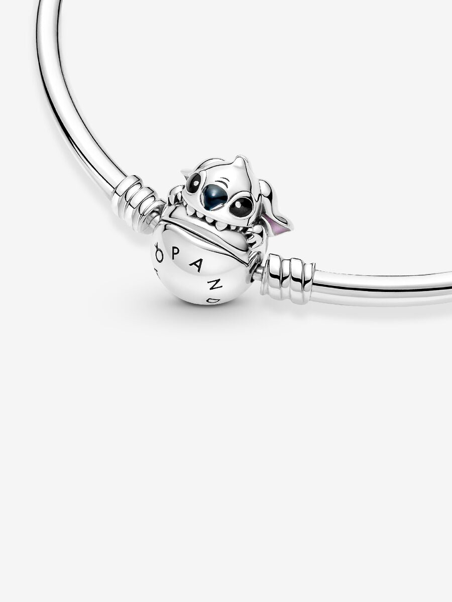 Bracelet rigide à fermoir en forme de Stitch qui mord de Disney Pandora Moments