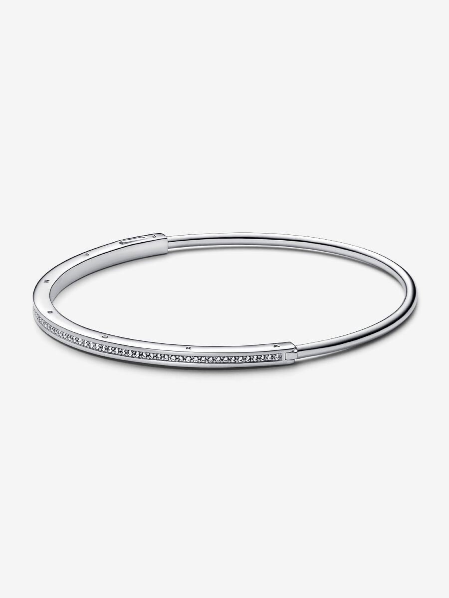 Bracelet rigide Pavé I-D Pandora Signature