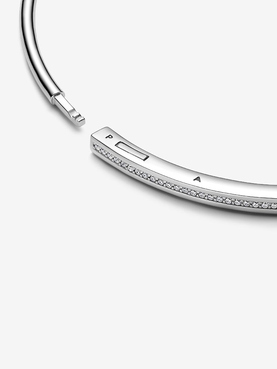 Bracelet rigide Pavé I-D Pandora Signature