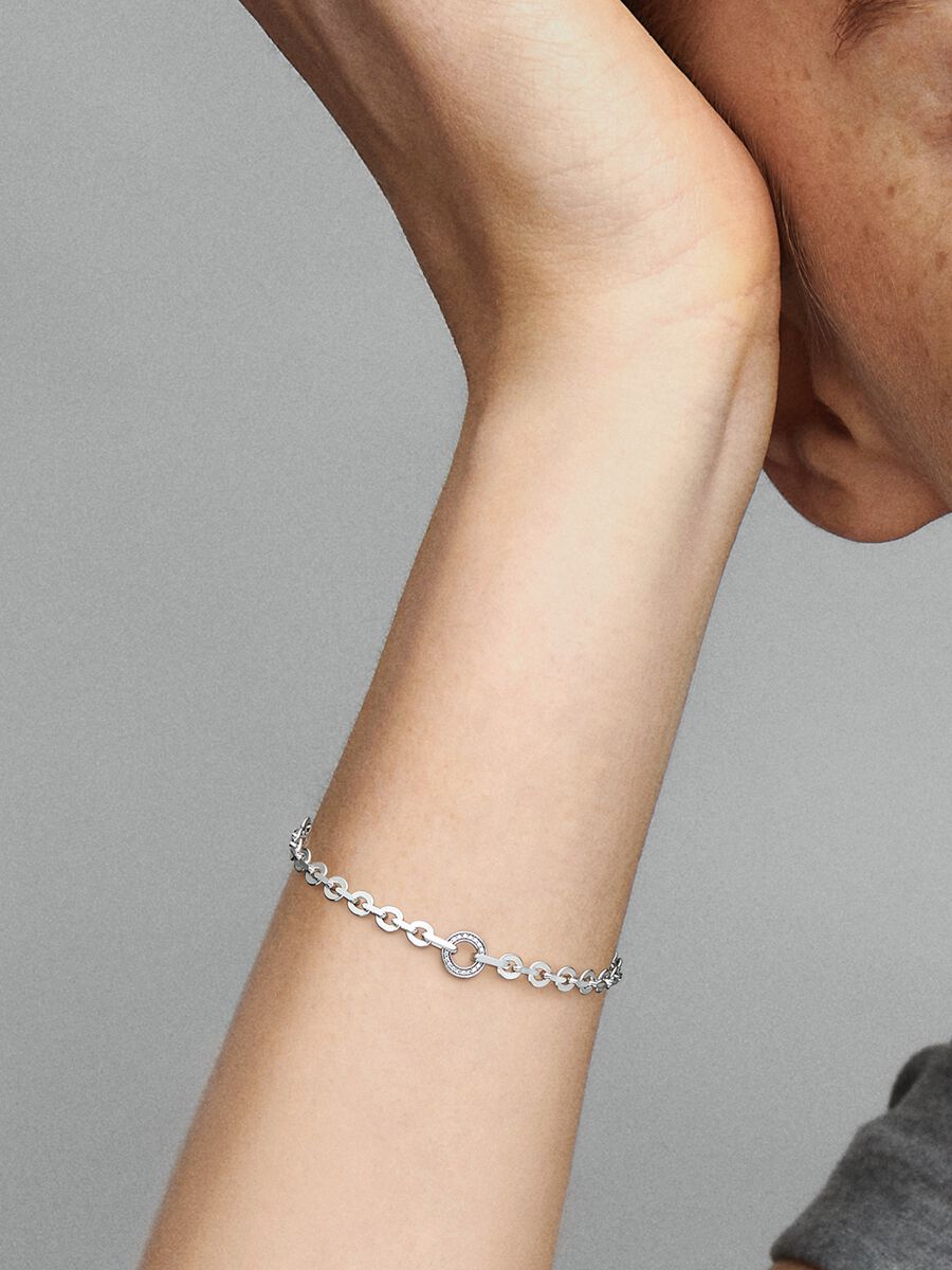Bracelet à chaîne Pavé audacieux Pandora Signature