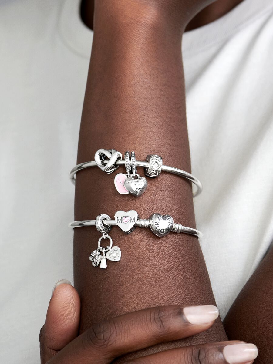 Bracelet rigide à fermoir Cœur Pandora Moments