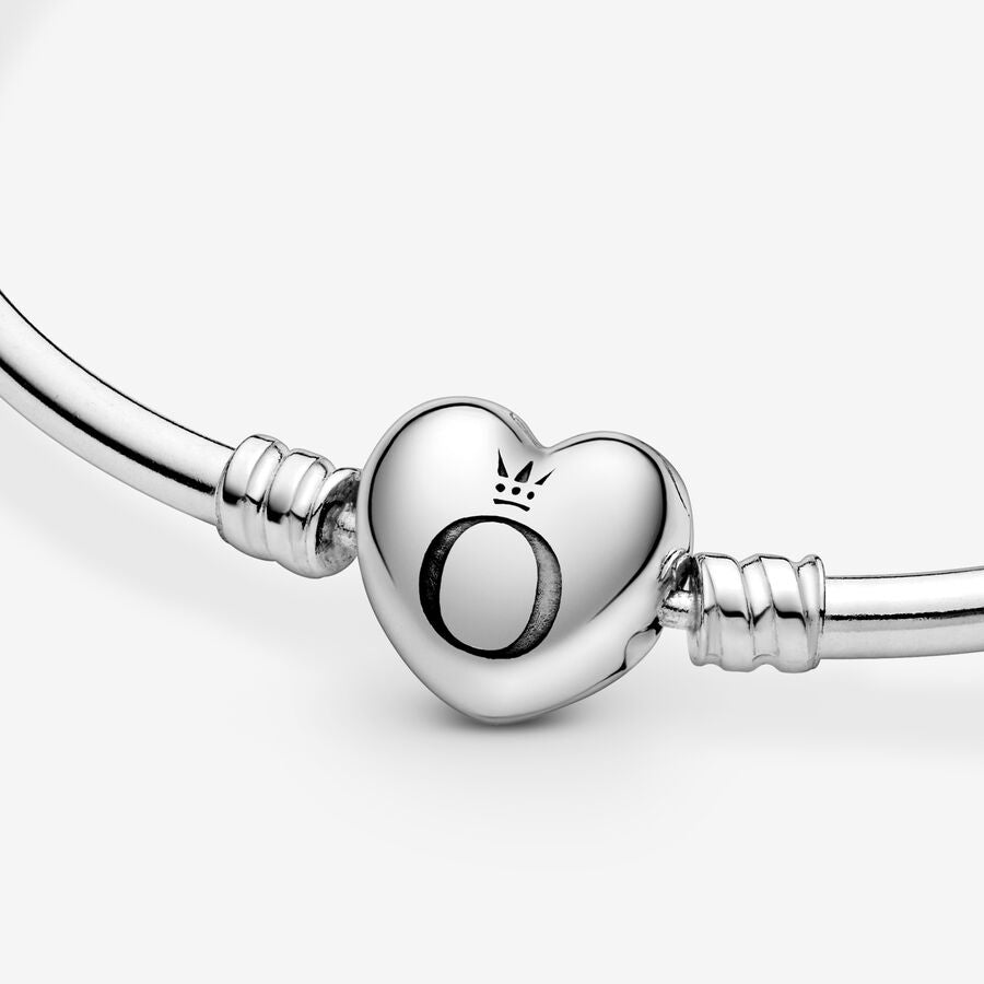 Bracelet rigide à fermoir Cœur Pandora Moments