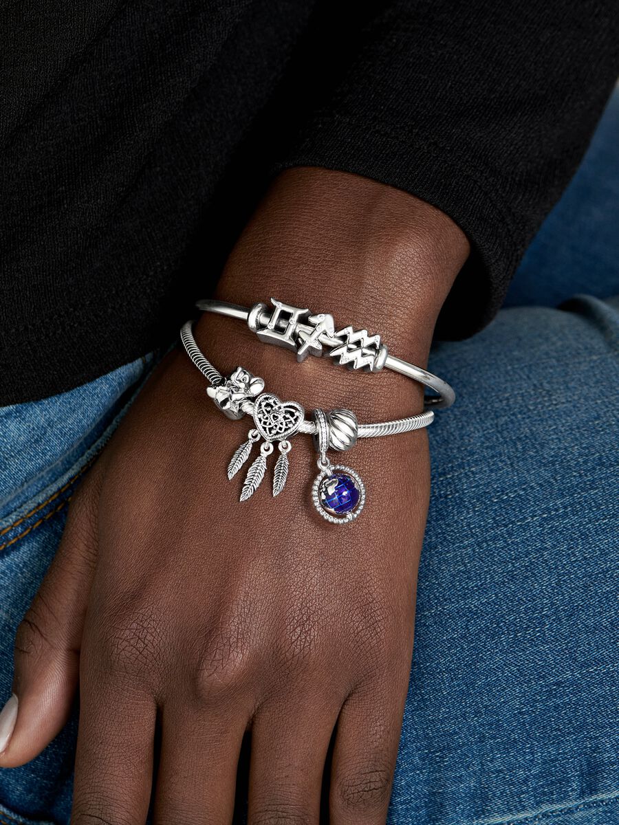 Bracelet à fermoir à barillet et à chaîne serpentine Pandora Moments