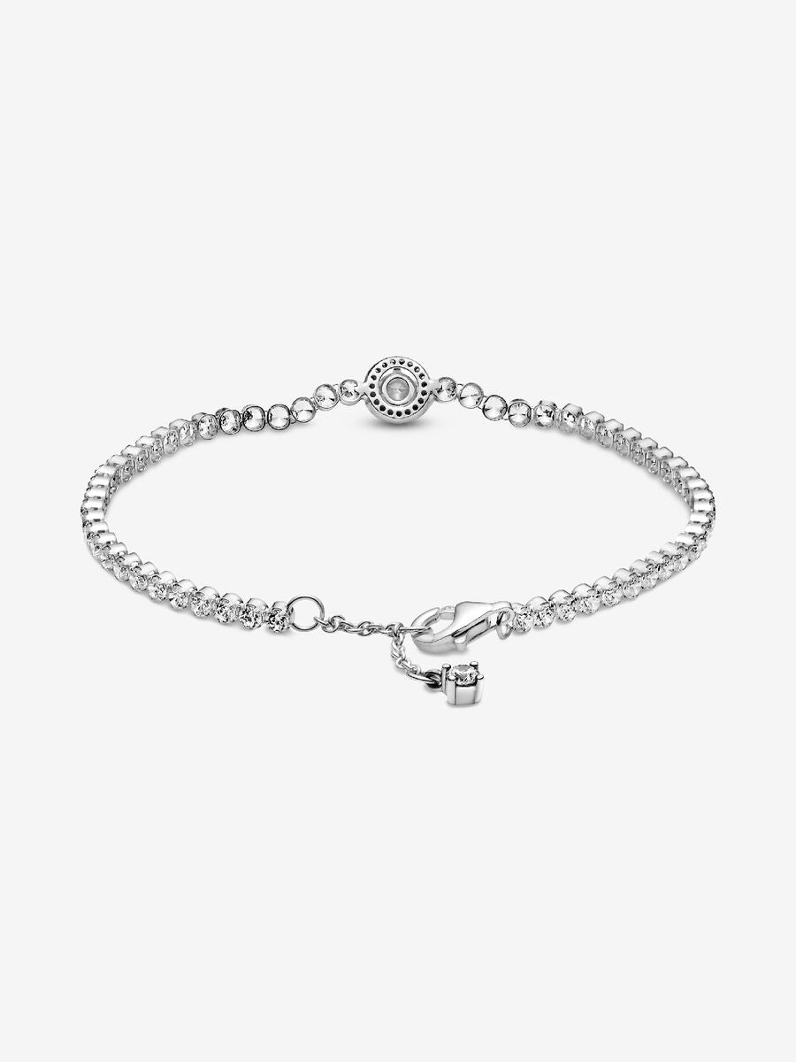Bracelet tennis Halo scintillant
