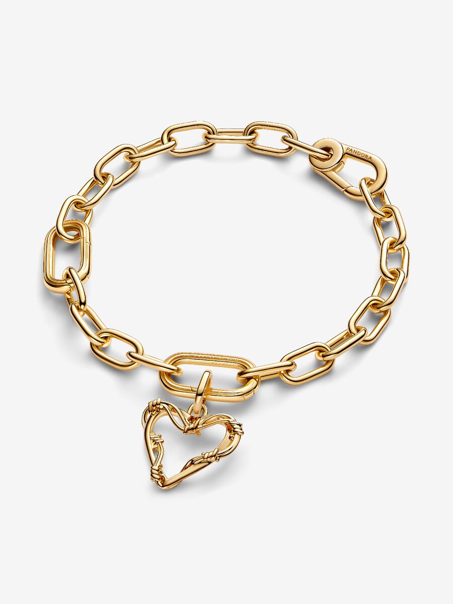 Charm-pendentif Cœur en fil métallique