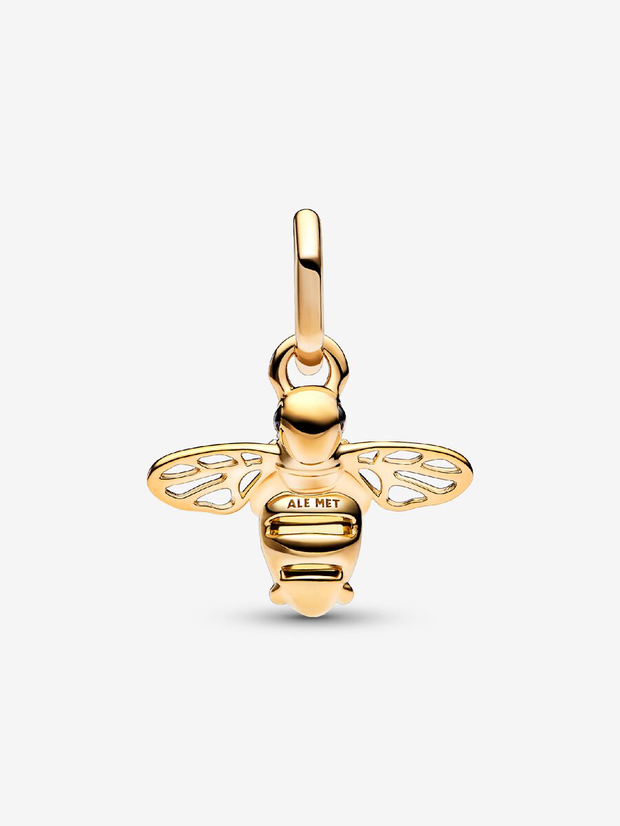 Charm-pendentif Abeille scintillante
