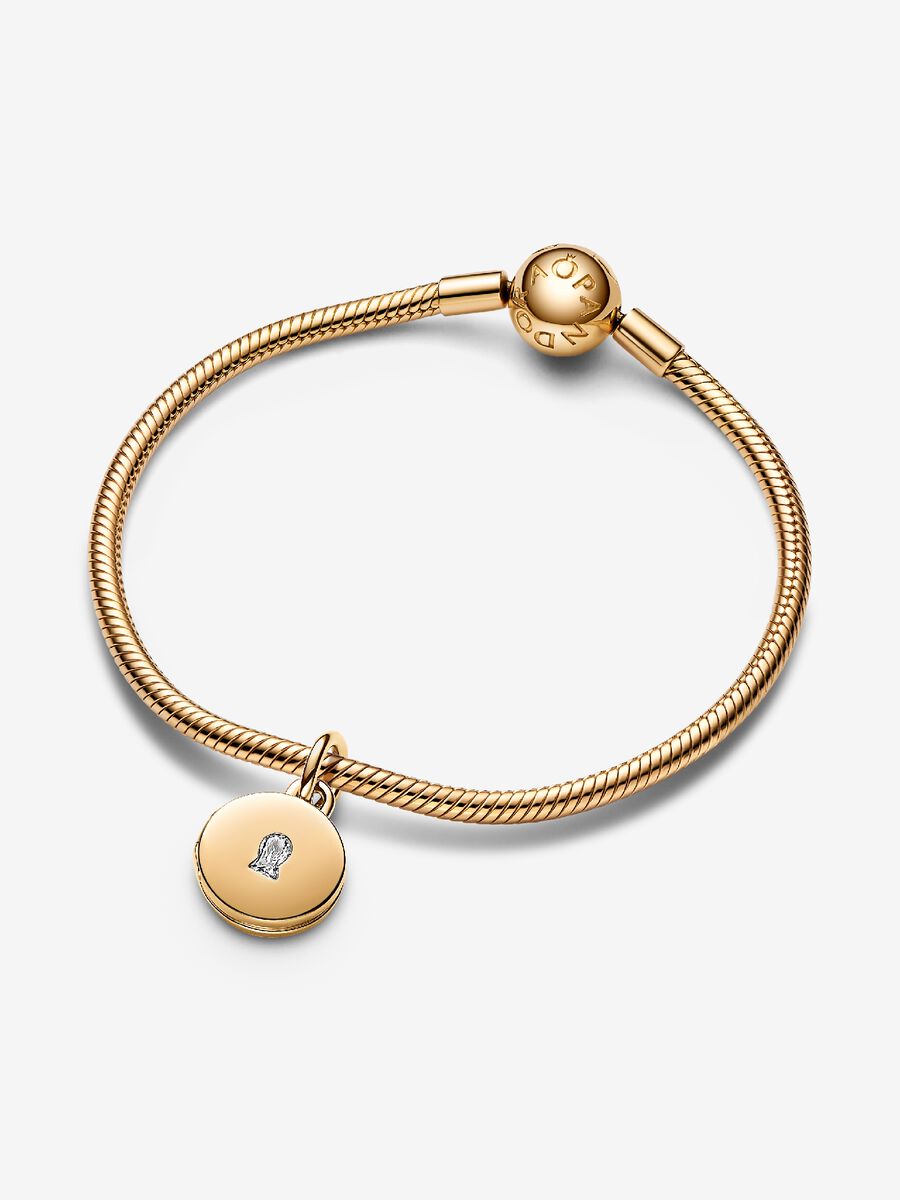 Charm-pendentif avec Médaillon d’amour ouvrant à graver