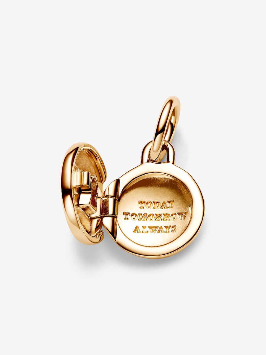 Charm-pendentif avec Médaillon d’amour ouvrant à graver