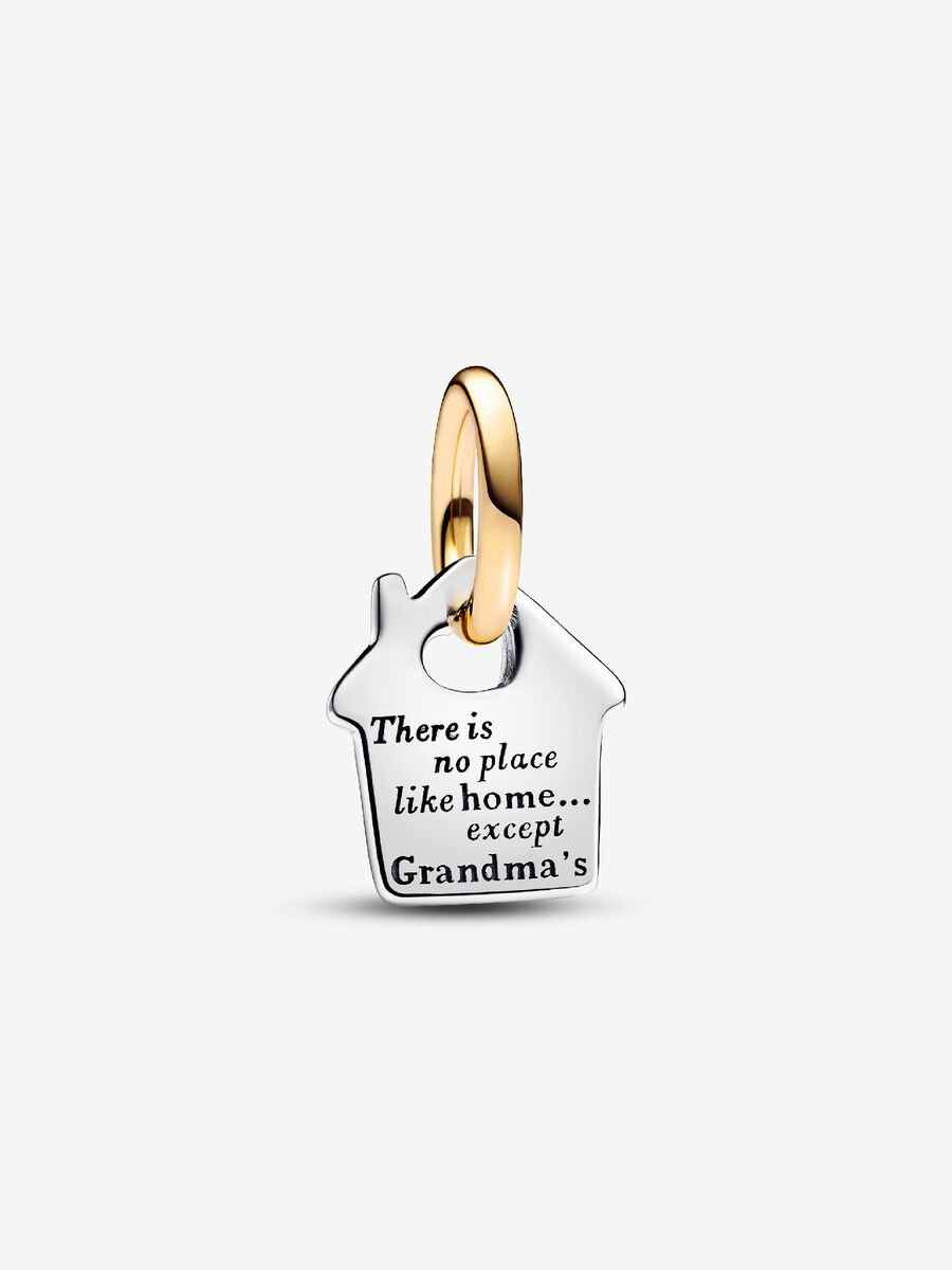 Charm-pendentif Maison de grand-maman deux-tons