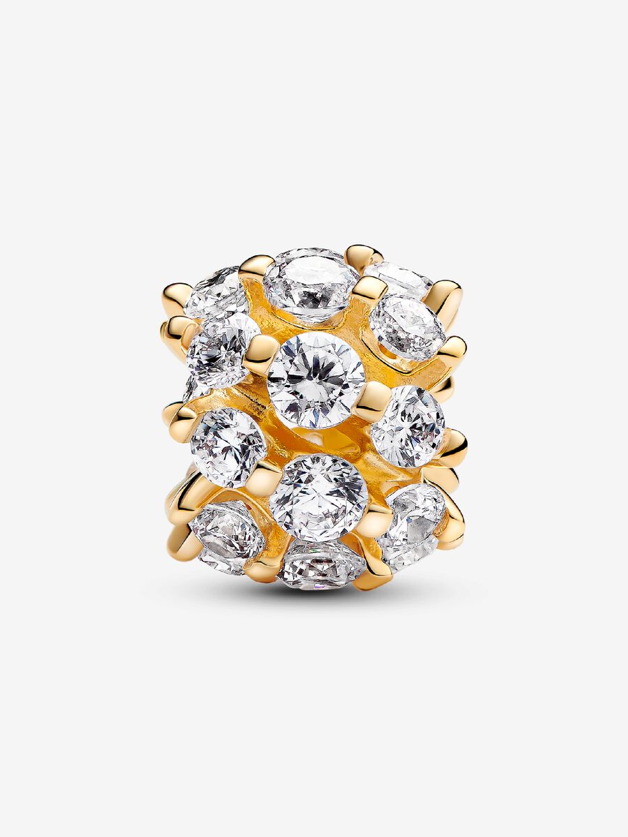 Charm rond scintillant