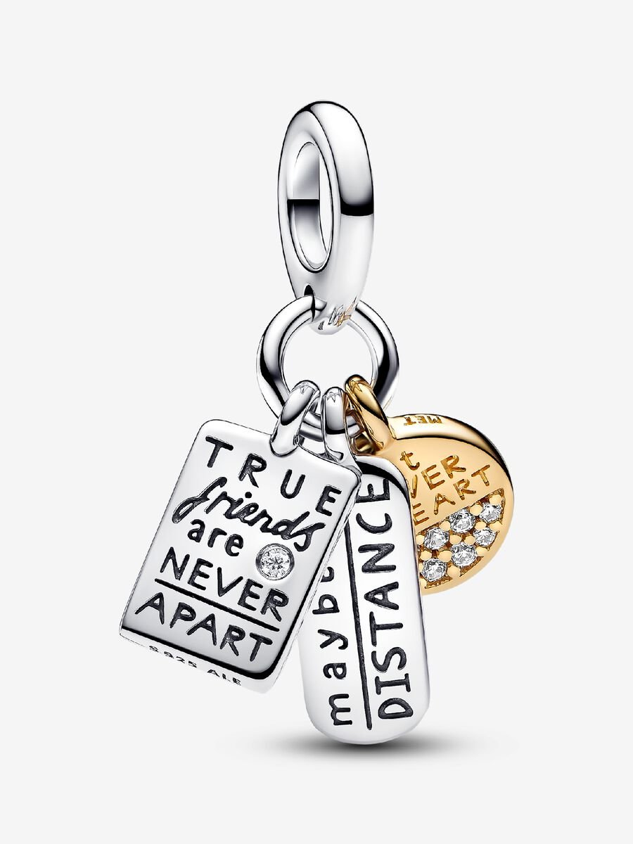 Charm-pendentif triple Amitié