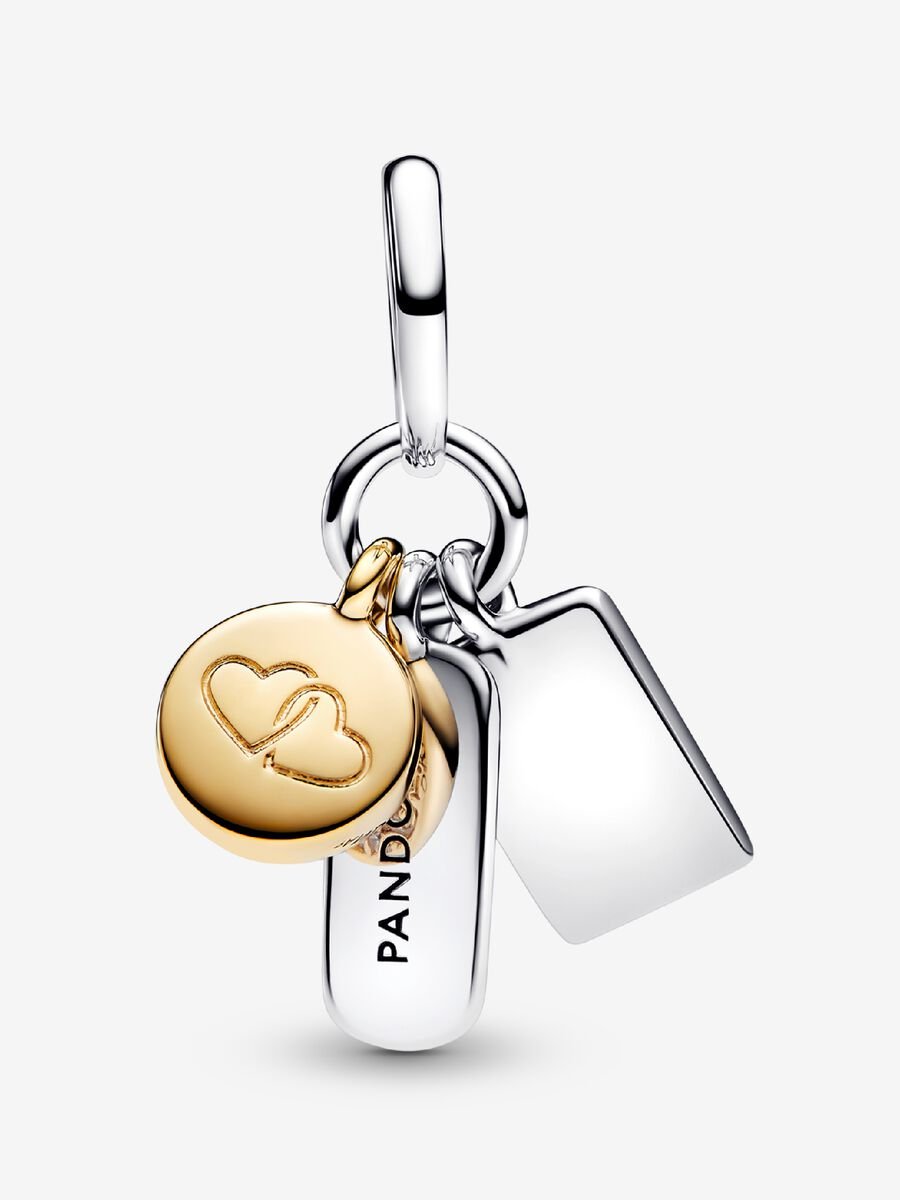 Charm-pendentif triple Amitié