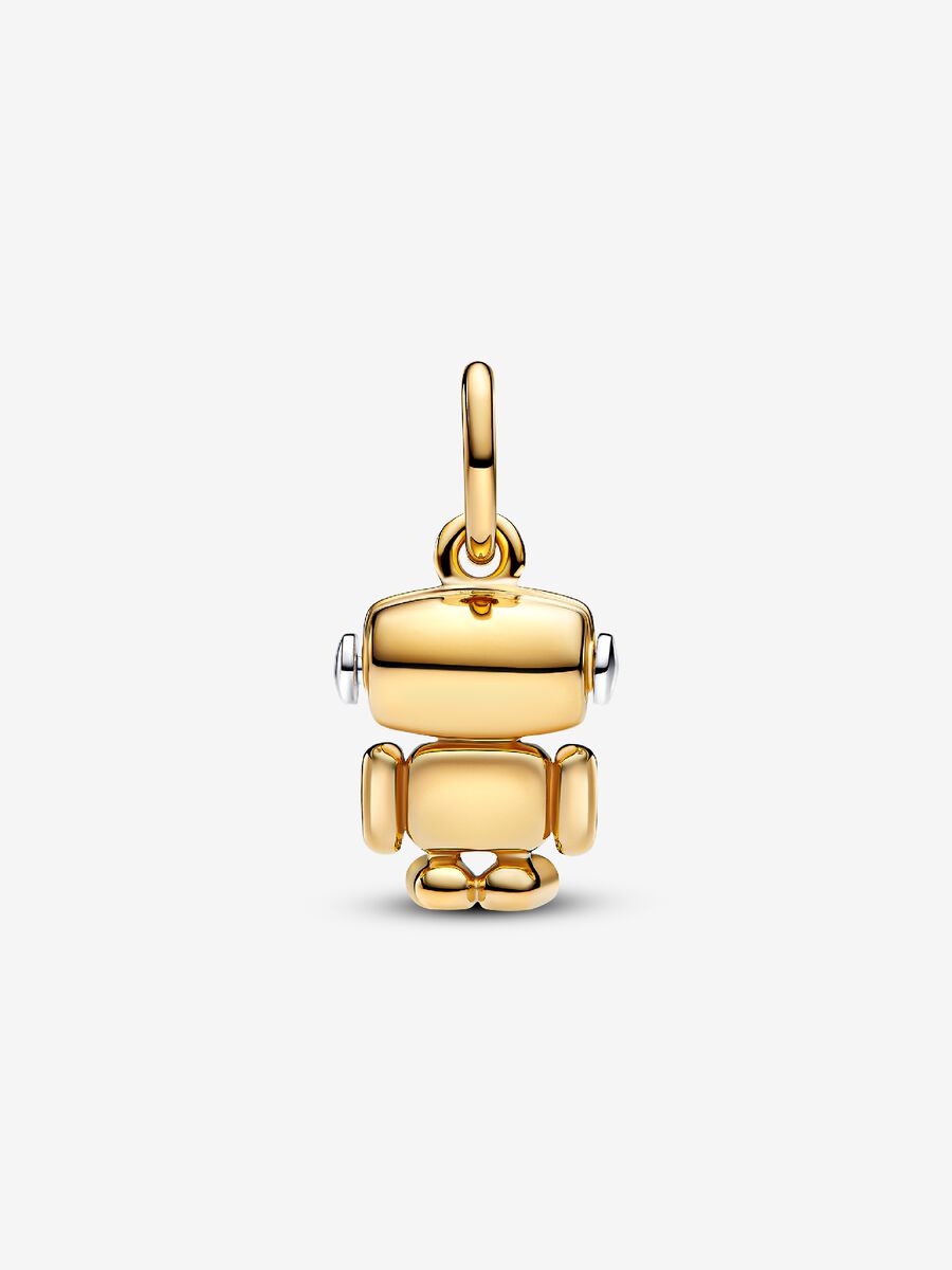 Charm-pendentif Robot au visage mobile