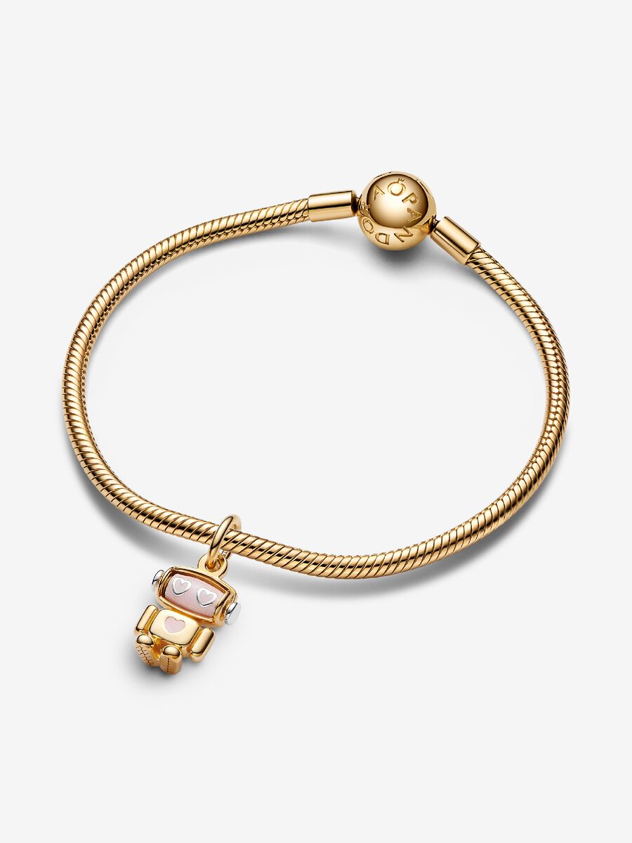 Charm-pendentif Robot au visage mobile