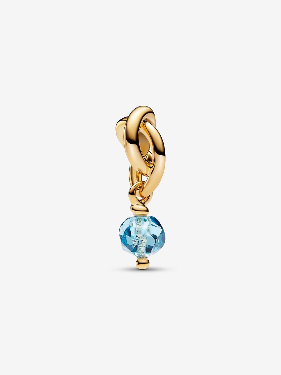Mars Charm-pendentif Cercle éternel bleu océan pacifique