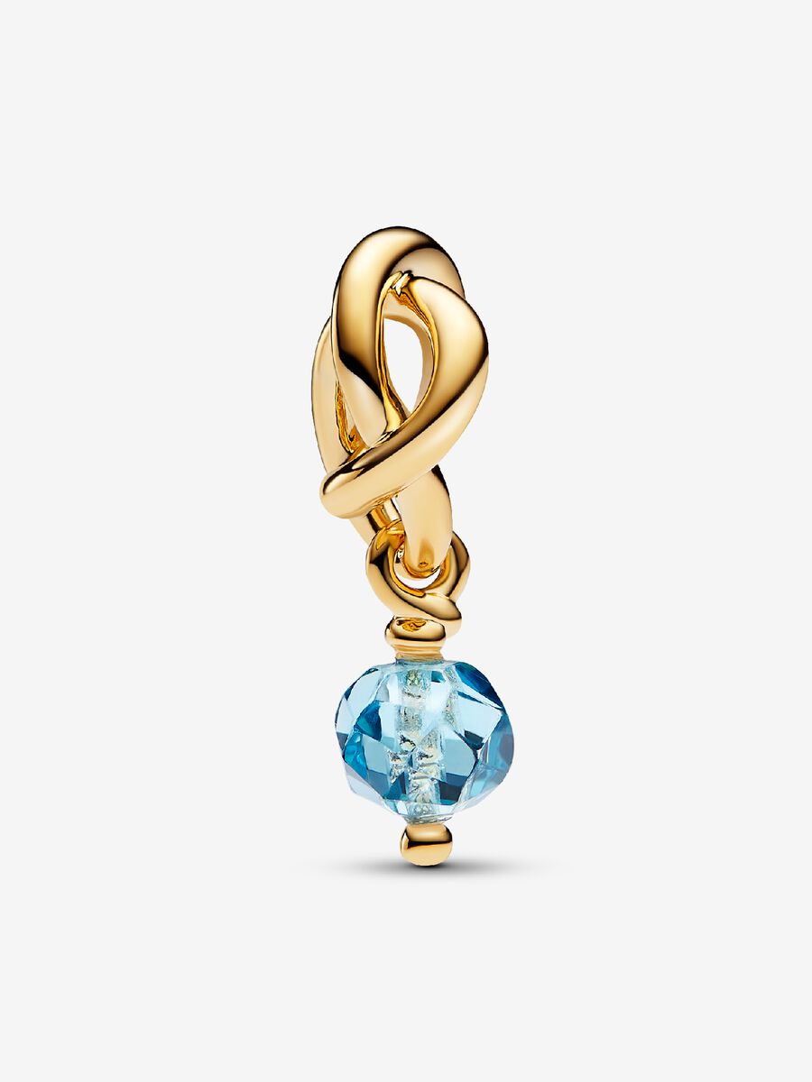 Mars Charm-pendentif Cercle éternel bleu océan pacifique
