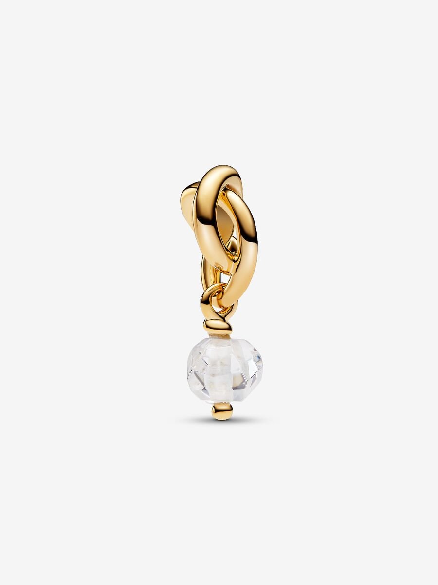 Avril Charm-pendentif Cercle éternel incolore