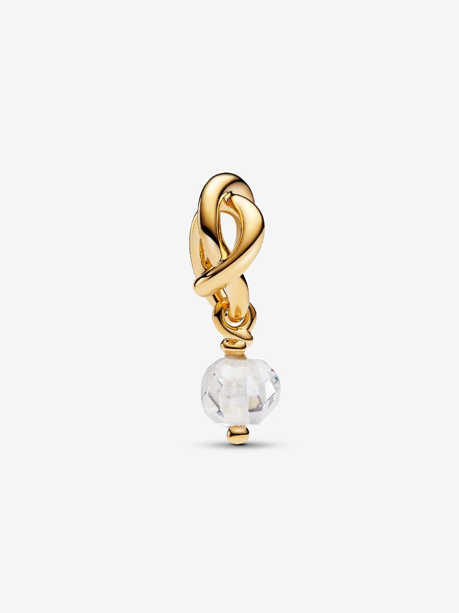 Avril Charm-pendentif Cercle éternel incolore
