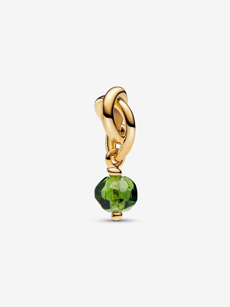 Août Charm-pendentif Cercle éternel vert printemps