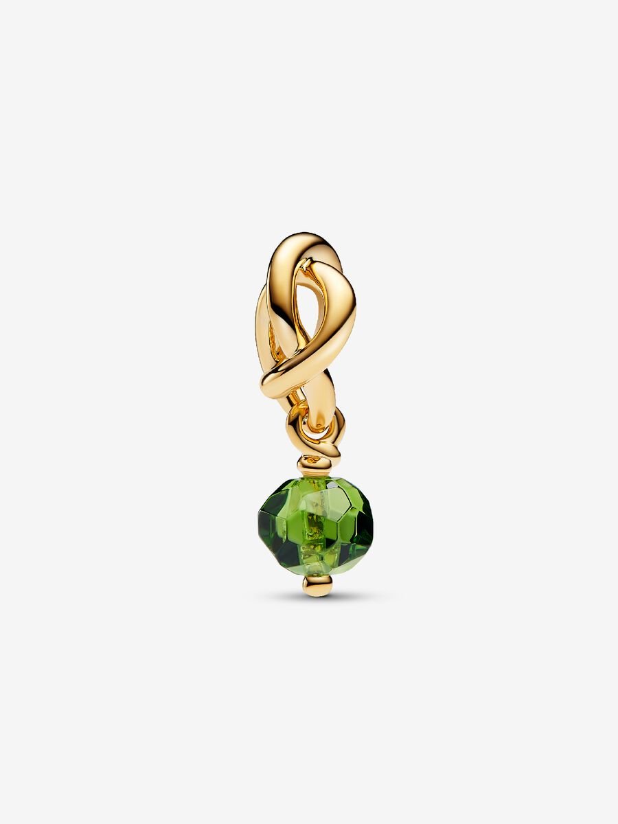 Août Charm-pendentif Cercle éternel vert printemps