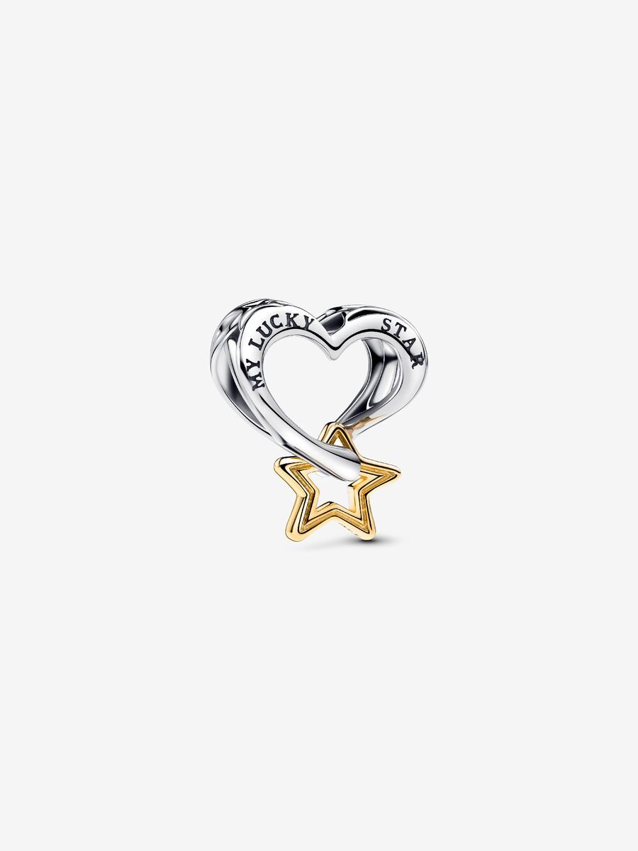 Charm Étoile porte-bonheur et cœur