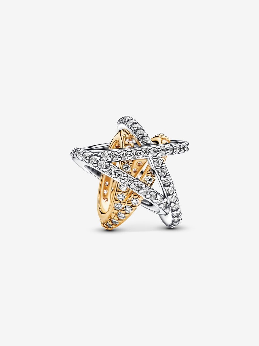 Charm croisé Étoile scintillant