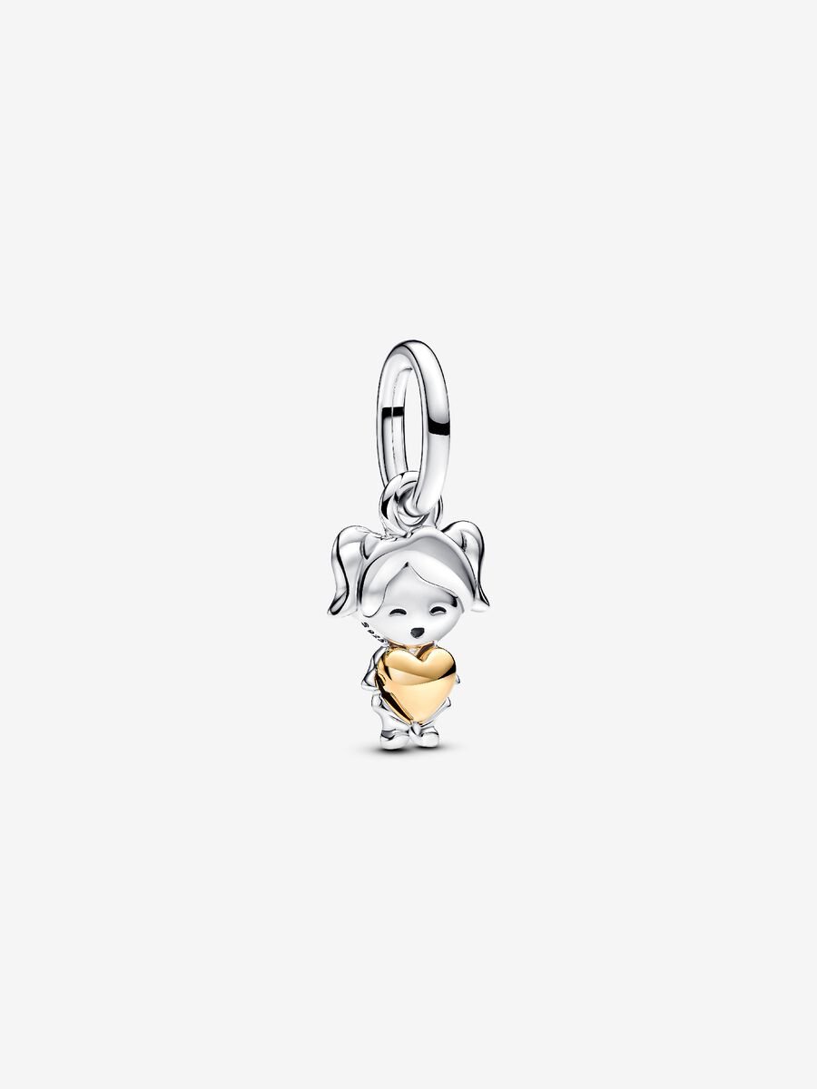 Charm-pendentif Fille heureuse