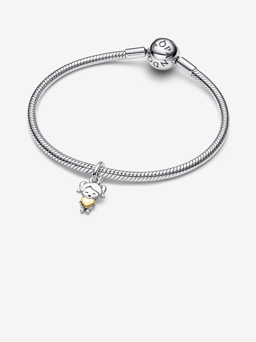 Charm-pendentif Fille heureuse