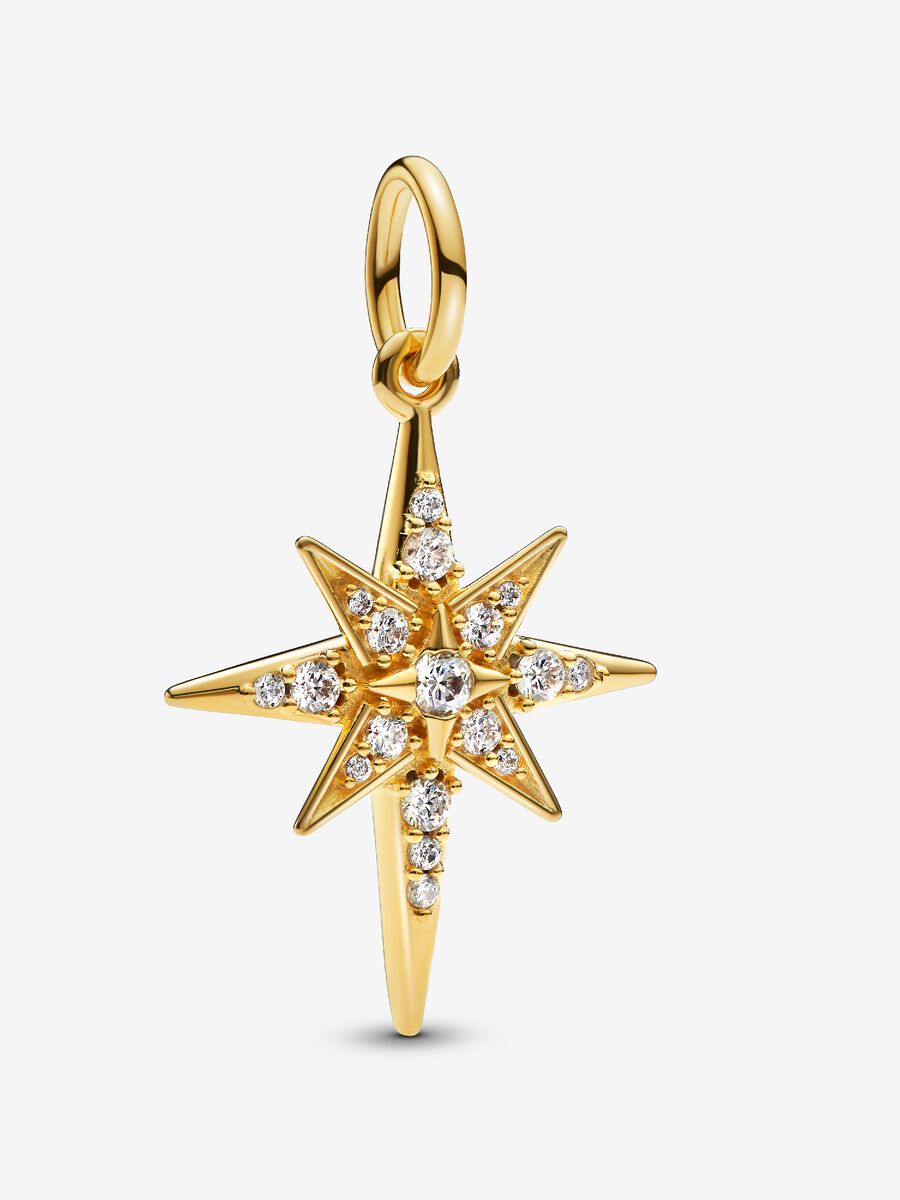 Charm-pendentif scintilant Étoile du Nord