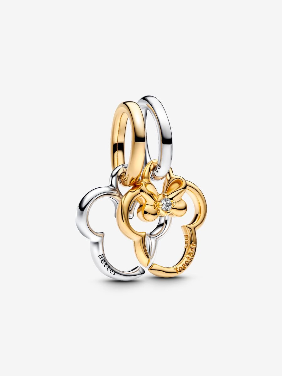 Charm-pendentif séparable Mickey Mouse et Minnie Mouse de Disney
