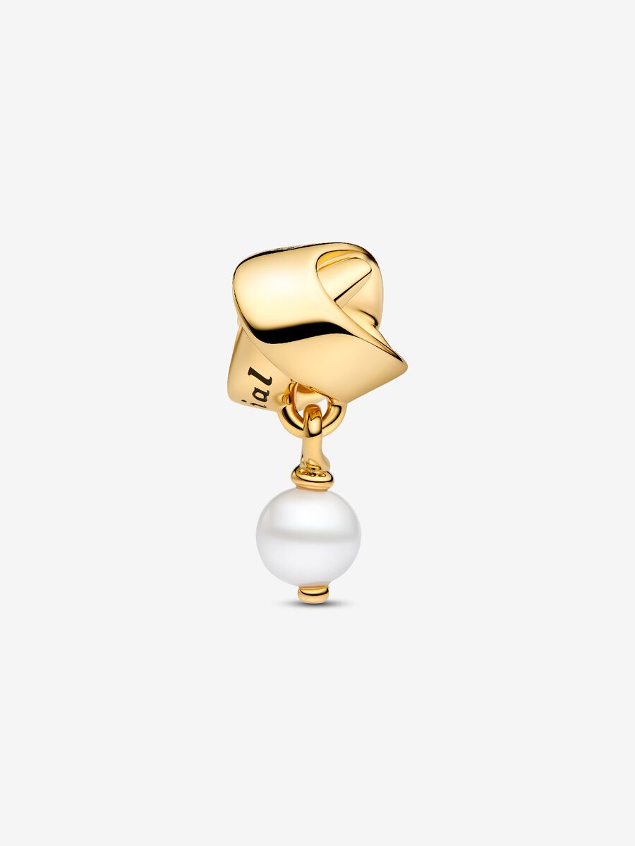Charm Ruban avec perle de culture d’eau douce traitée