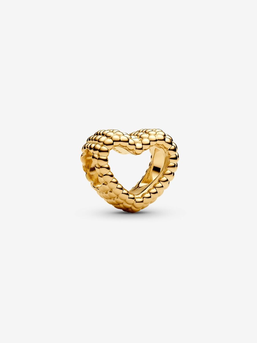 Charm Cœur ouvert perlé