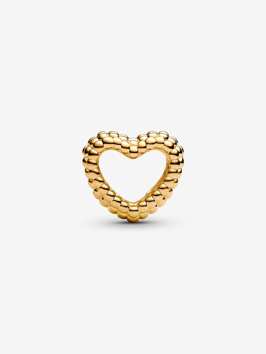 Charm Cœur ouvert perlé
