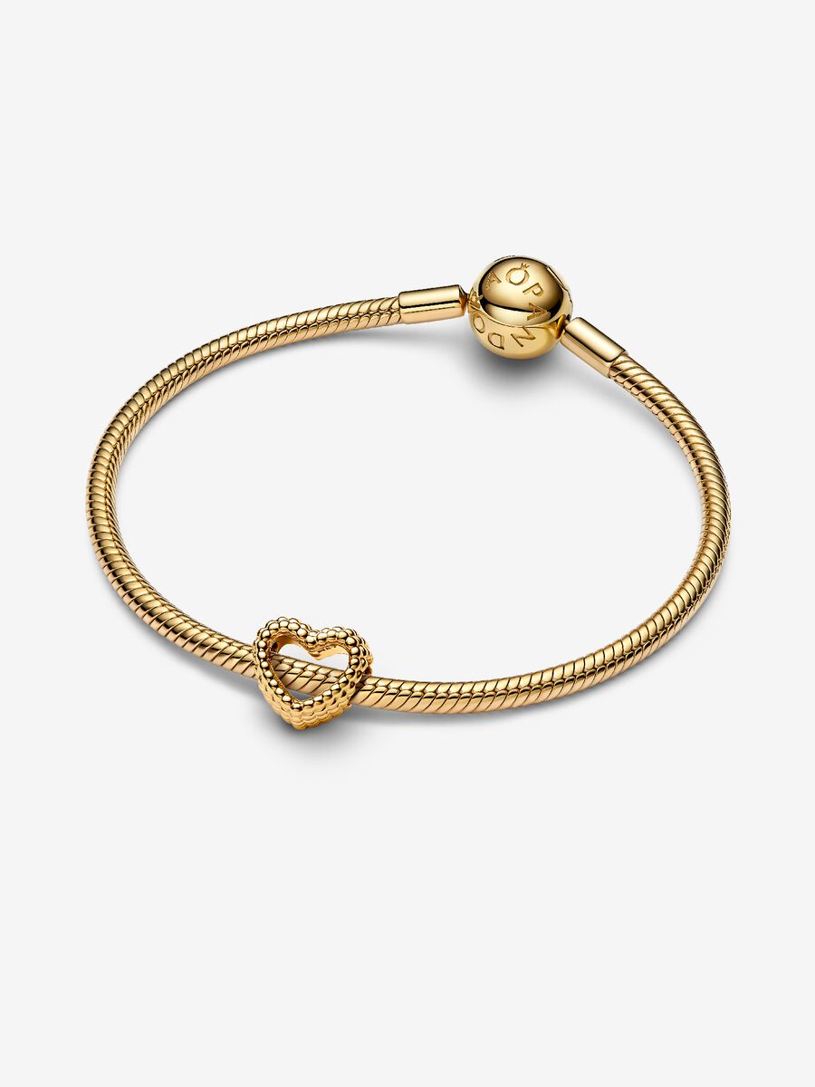 Charm Cœur ouvert perlé