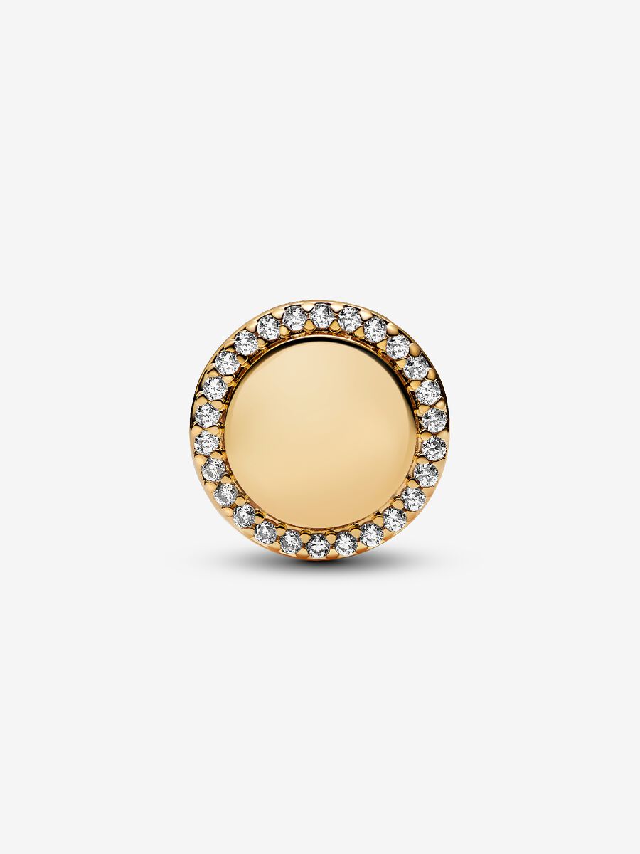Charm bouton scintillant à graver