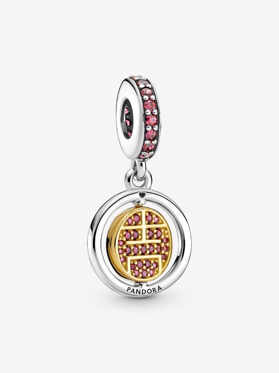 Charm-pendentif Moulin à vent chanceux tournoyant